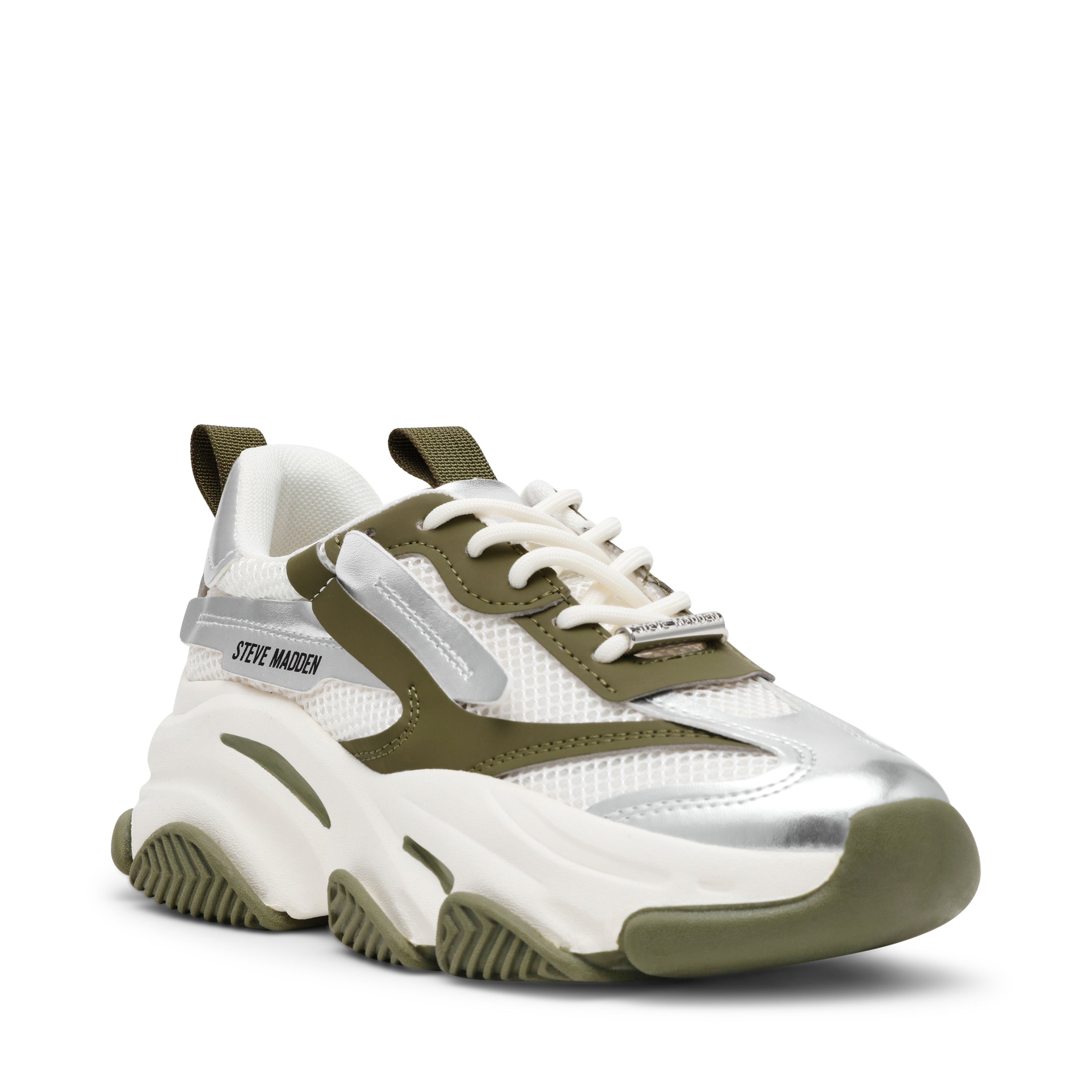 Sneakers Possession-E OLIVE / SILVER
