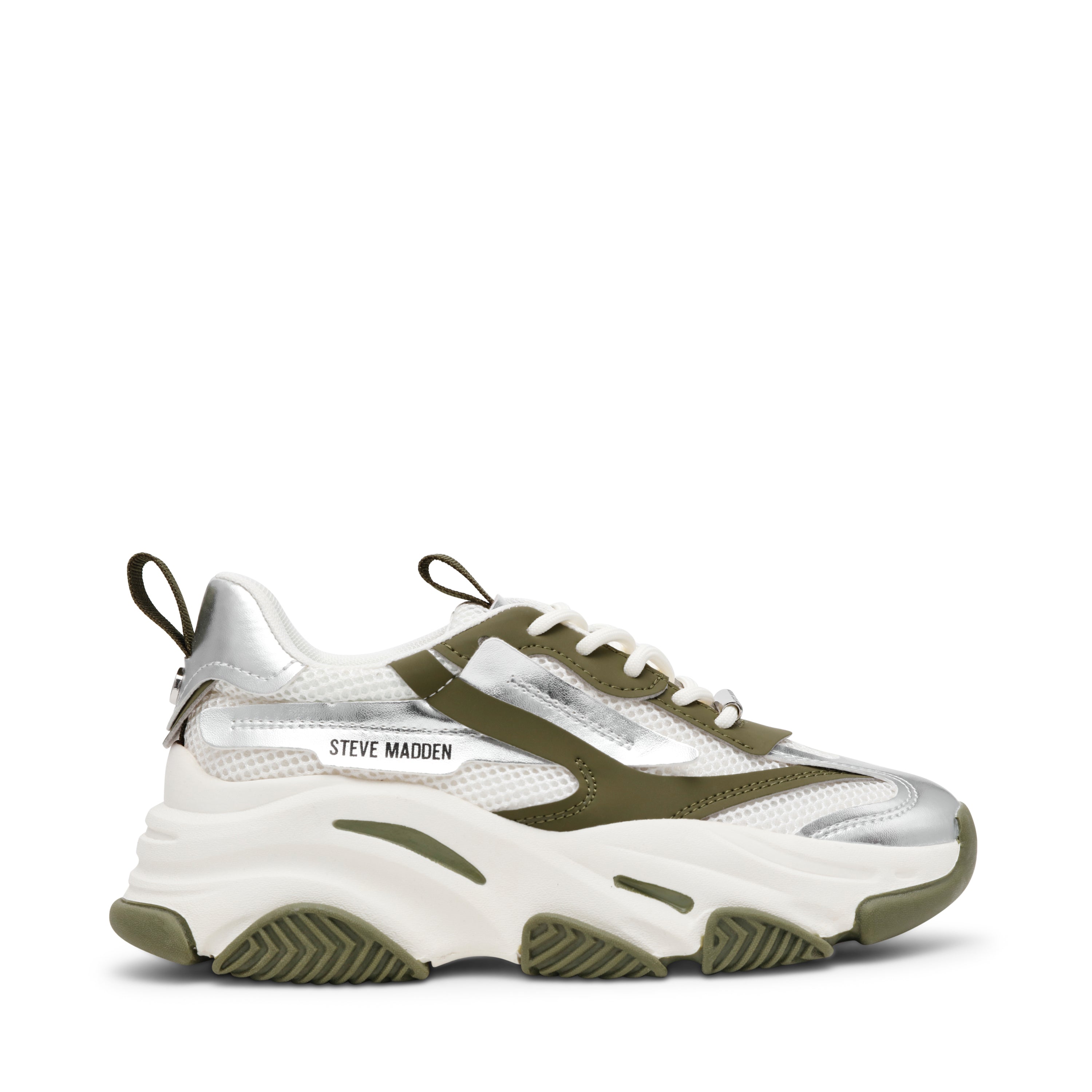 Sneakers Possession-E OLIVE / SILVER