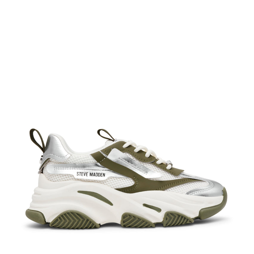 Sneakers Possession-E OLIVE / SILVER