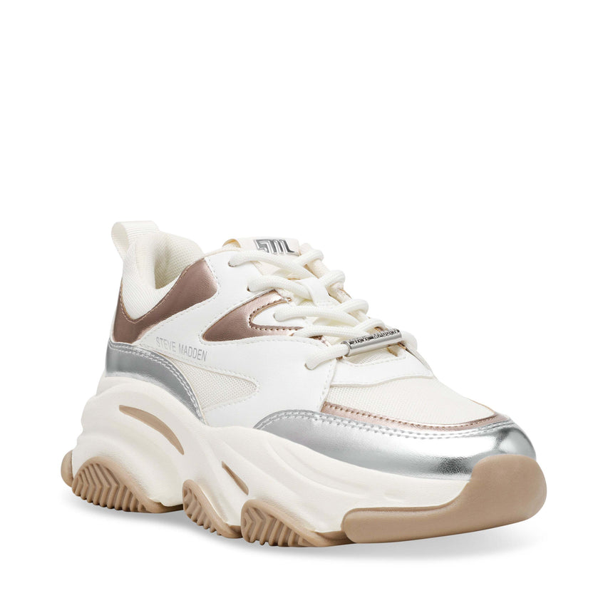 Progressive SNEAKERS SILVER / GOLD CREAM